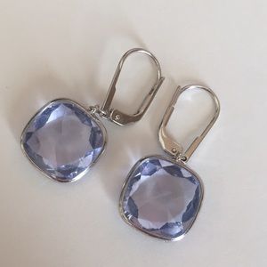 Swarovski purple crystal earrings